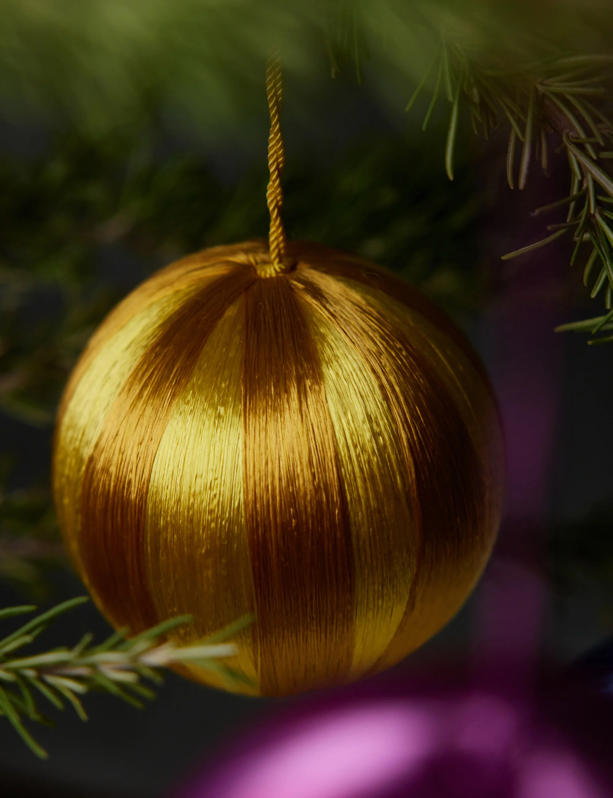 Cody Foster & Co Thread Ball Ornament, Large (Set of 5, Assorted)