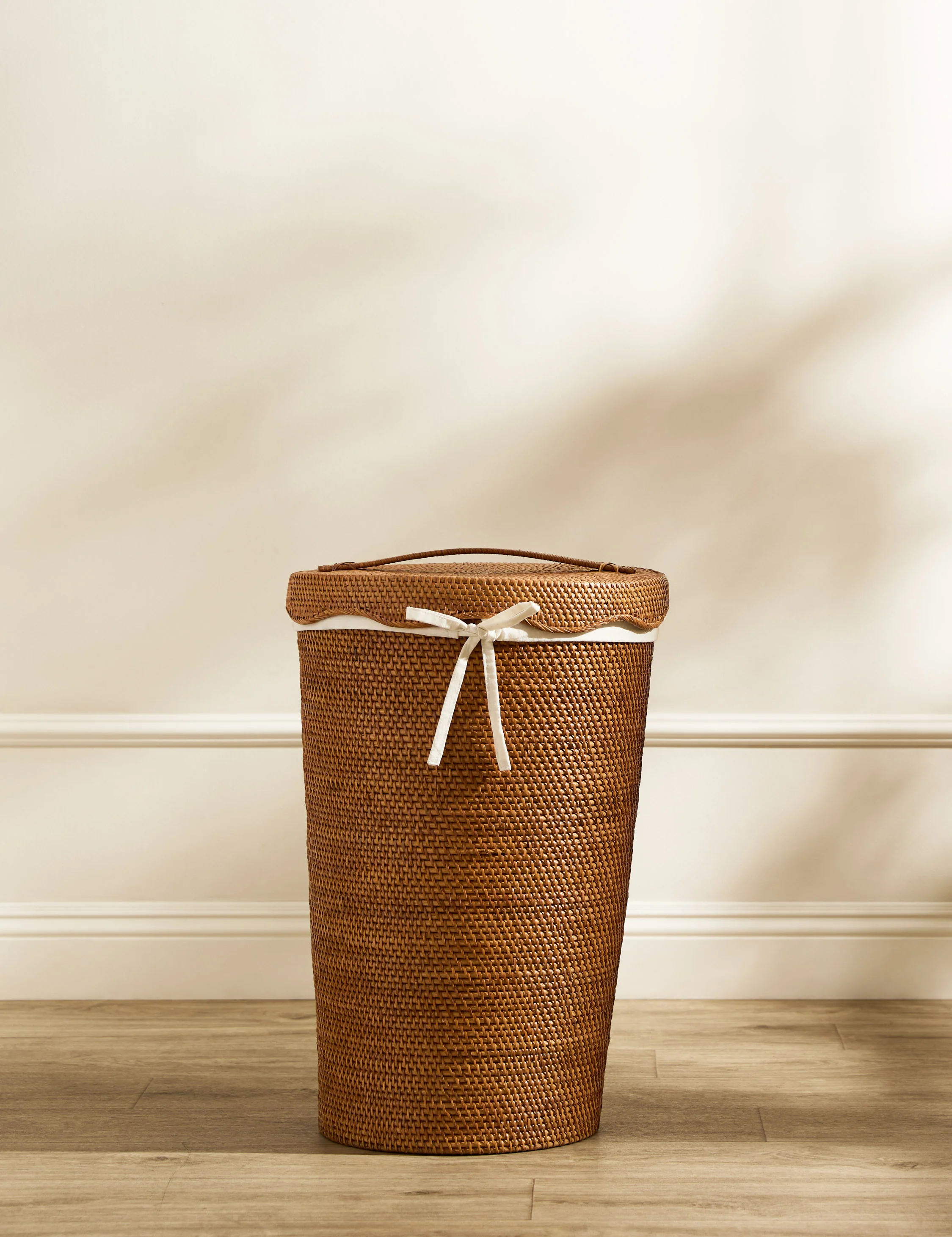 Tyna Rattan Lidded Hamper