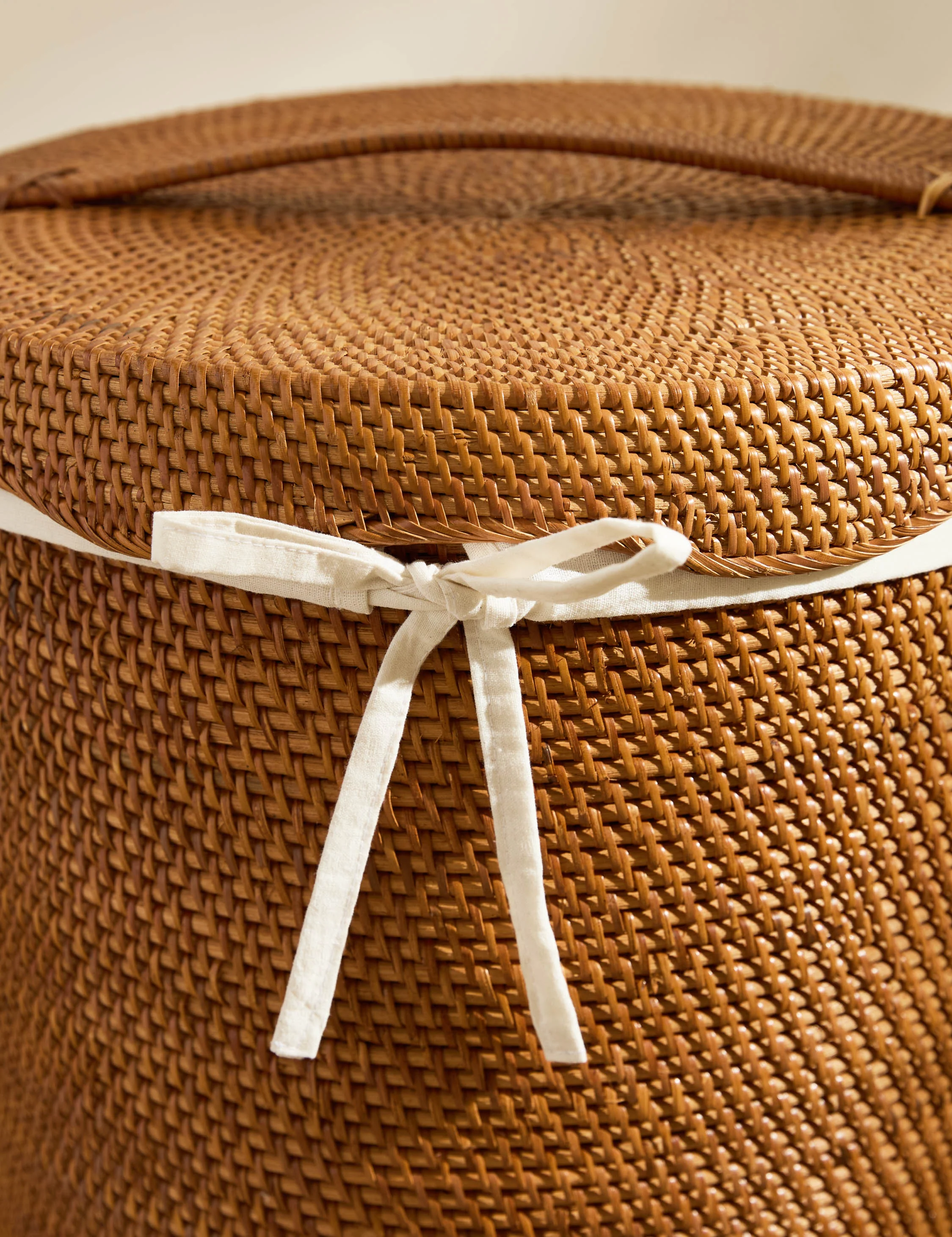 Tyna Rattan Lidded Hamper