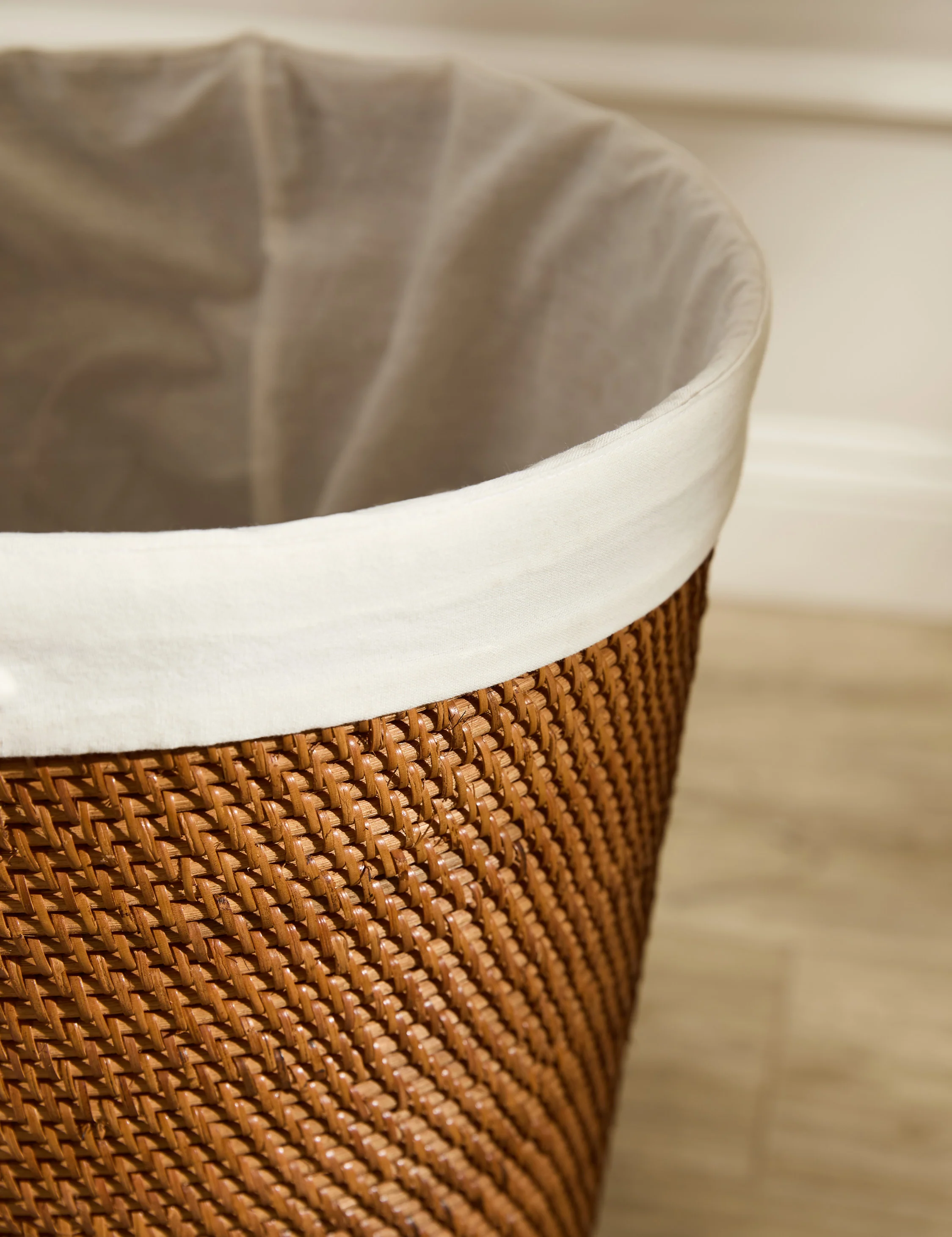 Tyna Rattan Lidded Hamper