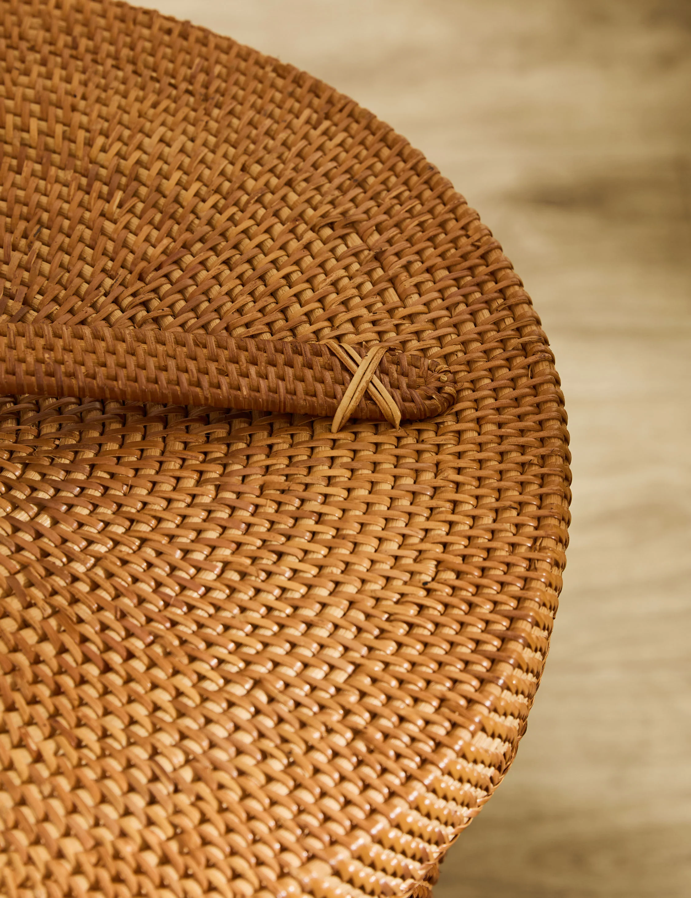Tyna Rattan Lidded Hamper