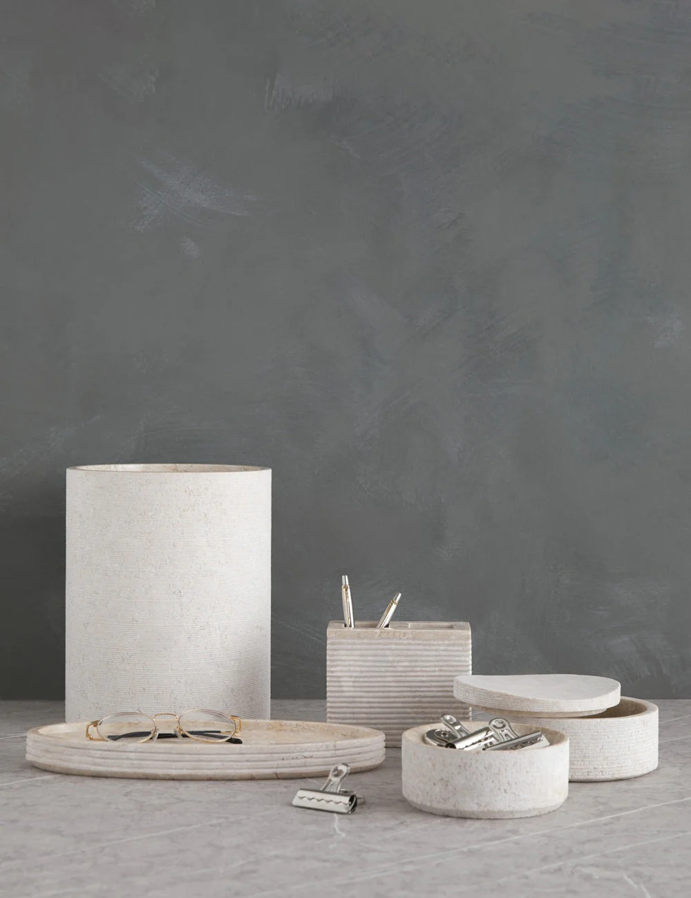 Limestone Bath Accessories by Kassatex 10 Limestone Bath Accessories by Kassatex