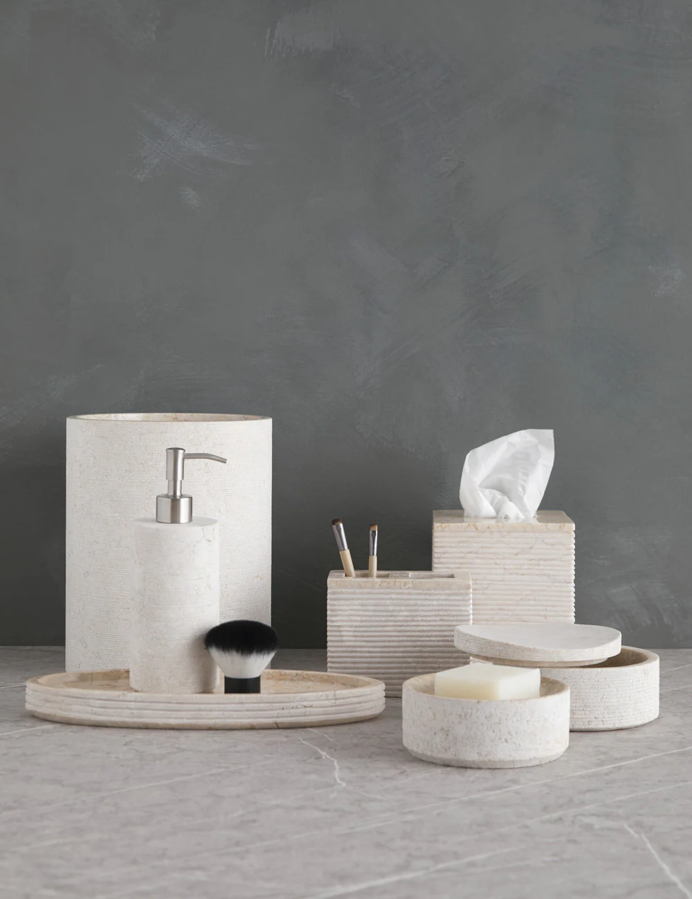 Limestone Bath Accessories by Kassatex 29 Limestone Bath Accessories by Kassatex