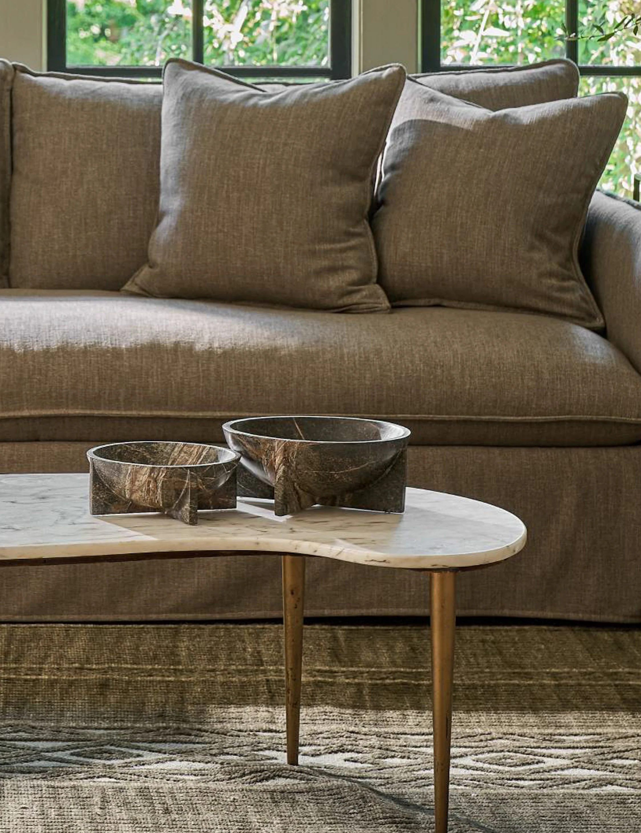 Tribune Marble Bowl by Regina Andrew