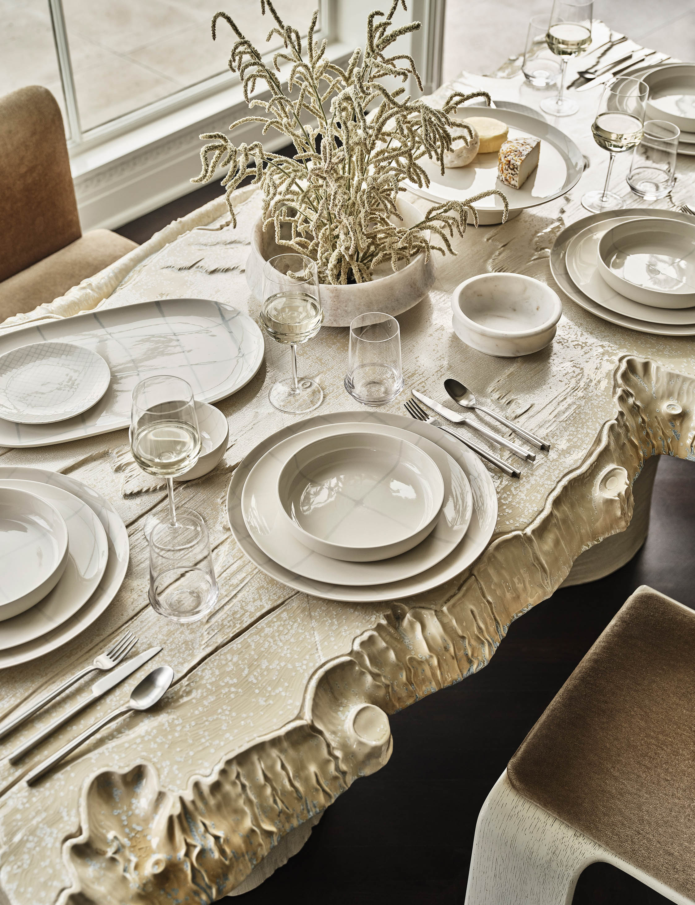 Zuma Porcelain Dinnerware by Kelly Wearstler x Serax