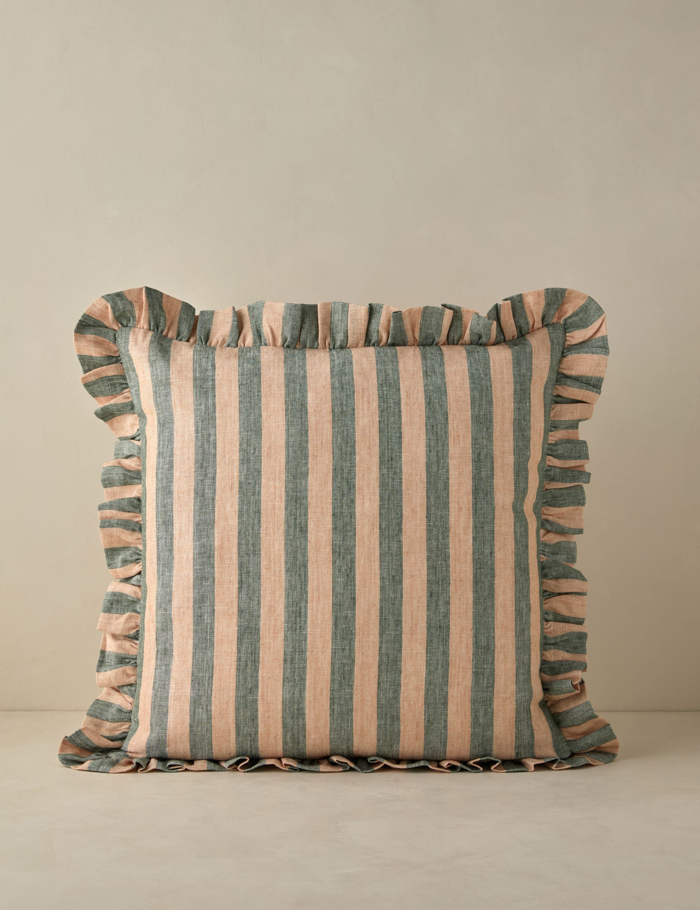 Amaroso Linen Ruffle Pillow
