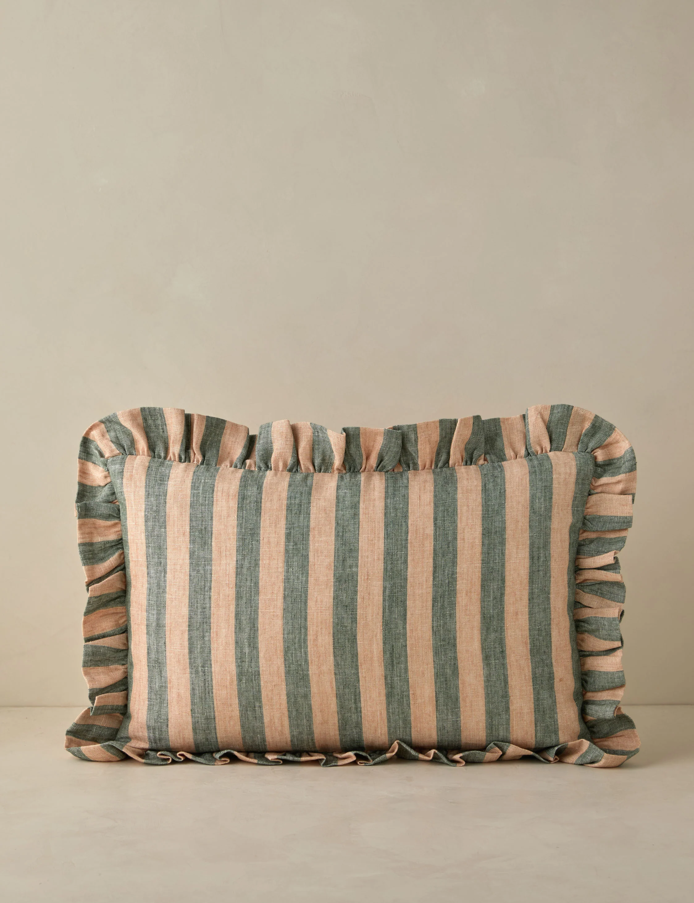 Amaroso Linen Ruffle Pillow