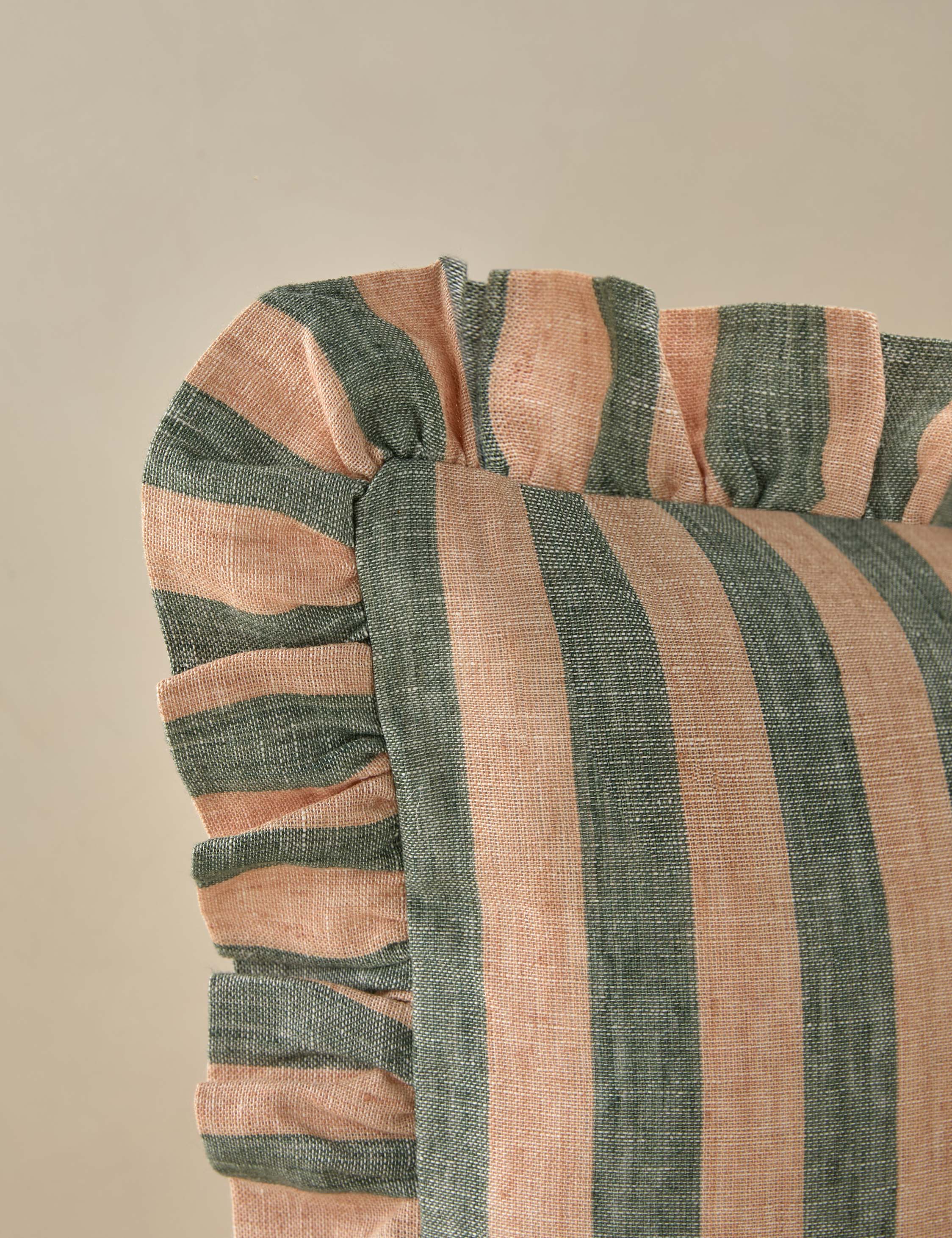 Amaroso Linen Ruffle Pillow