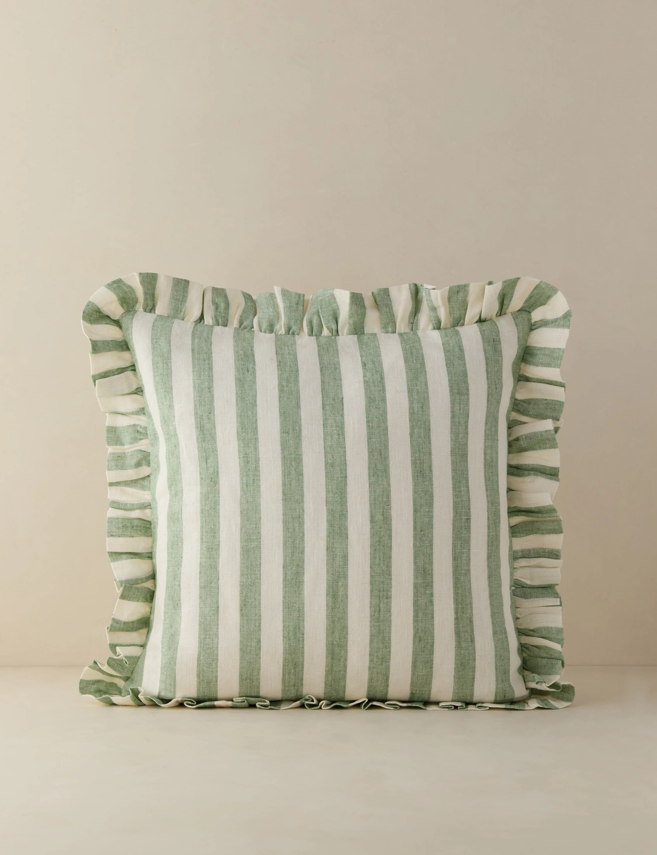 Amaroso Linen Ruffle Pillow