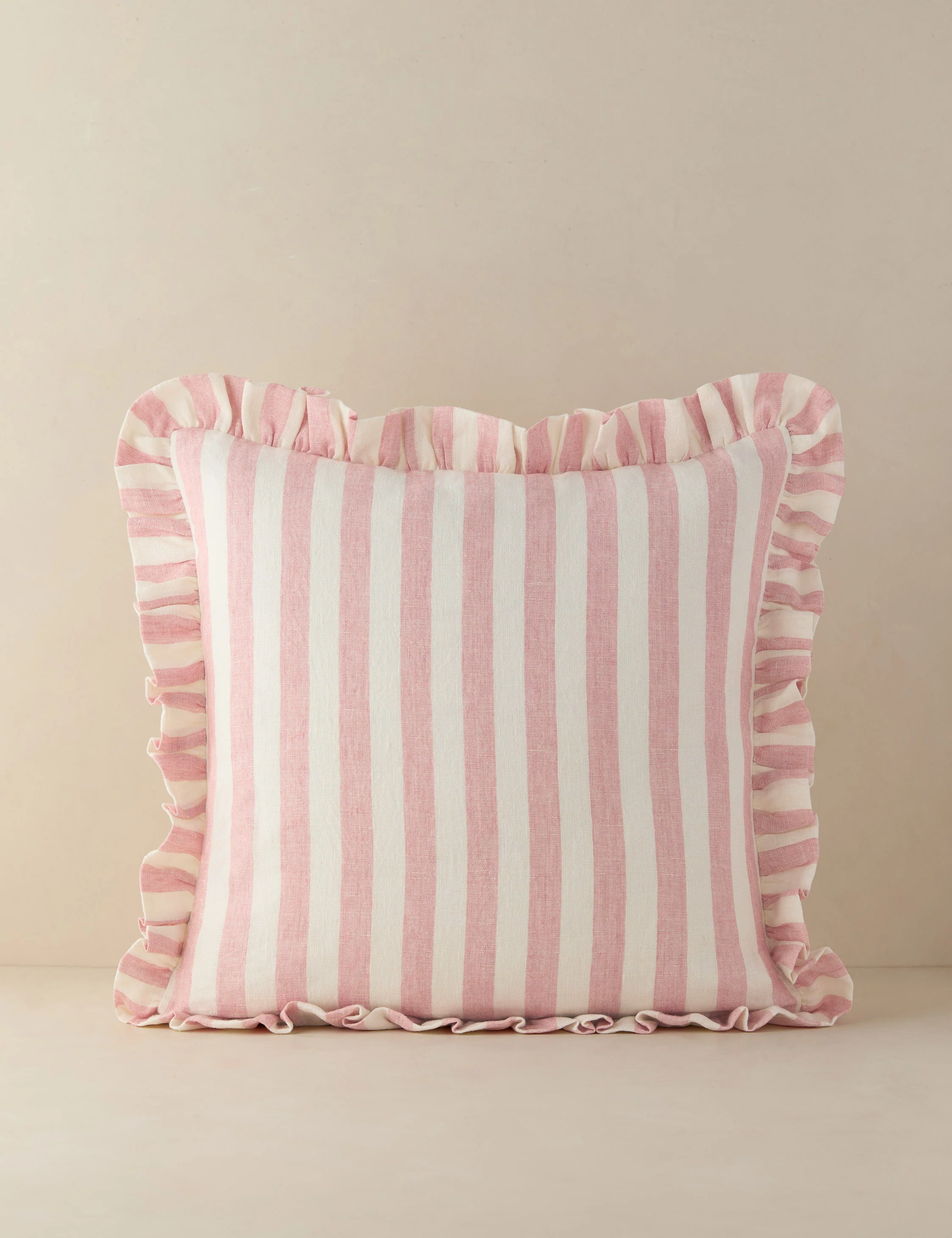 Amaroso Linen Ruffle Pillow
