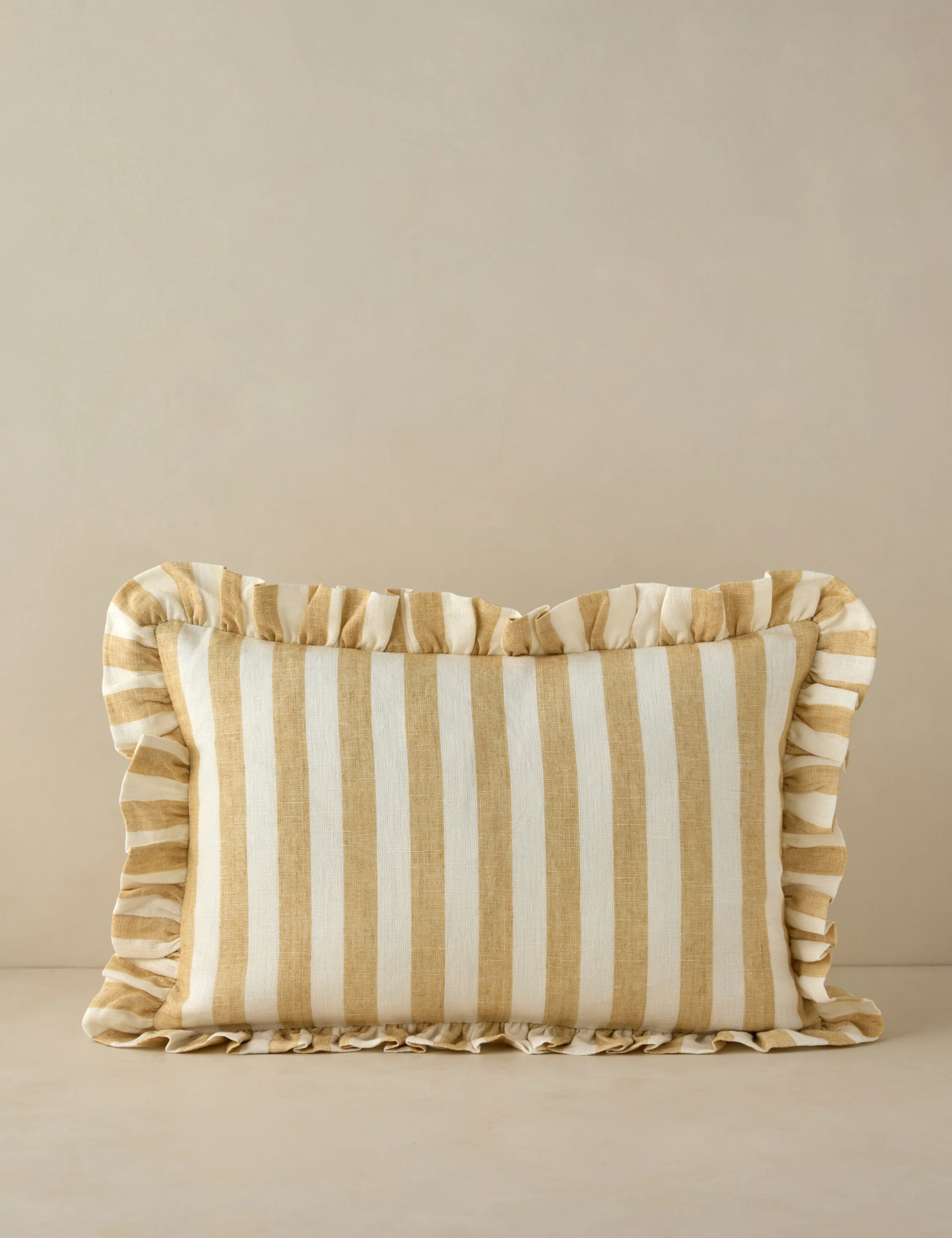 Amaroso Linen Ruffle Pillow