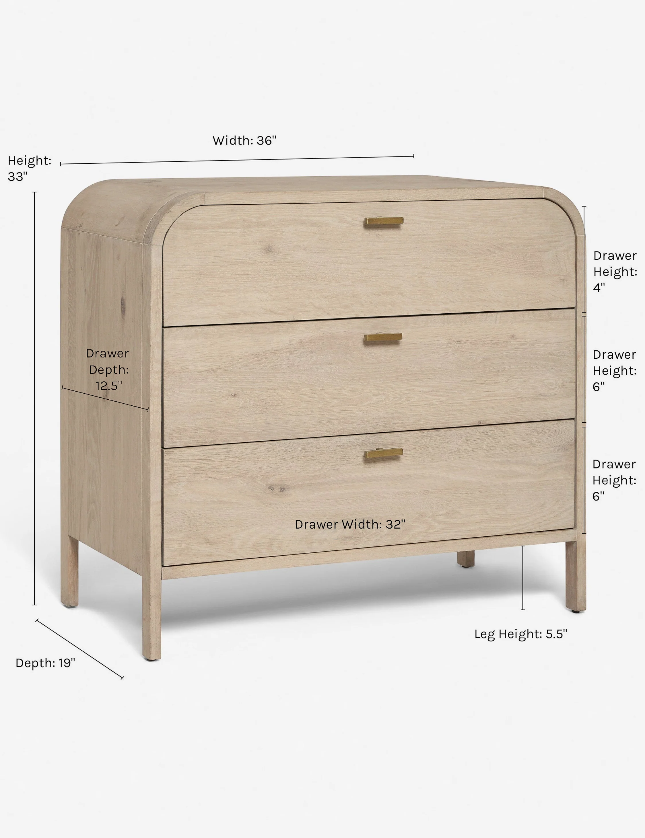 Brooke 3-Drawer Dresser