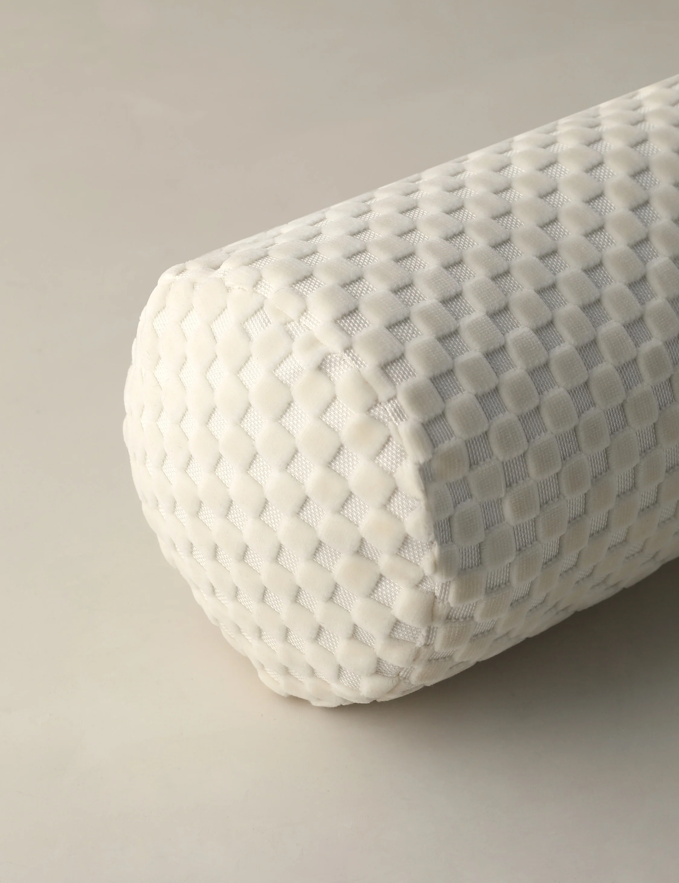 Hi-Lo Checker Velvet Long Bolster Pillow by Sarah Sherman Samuel