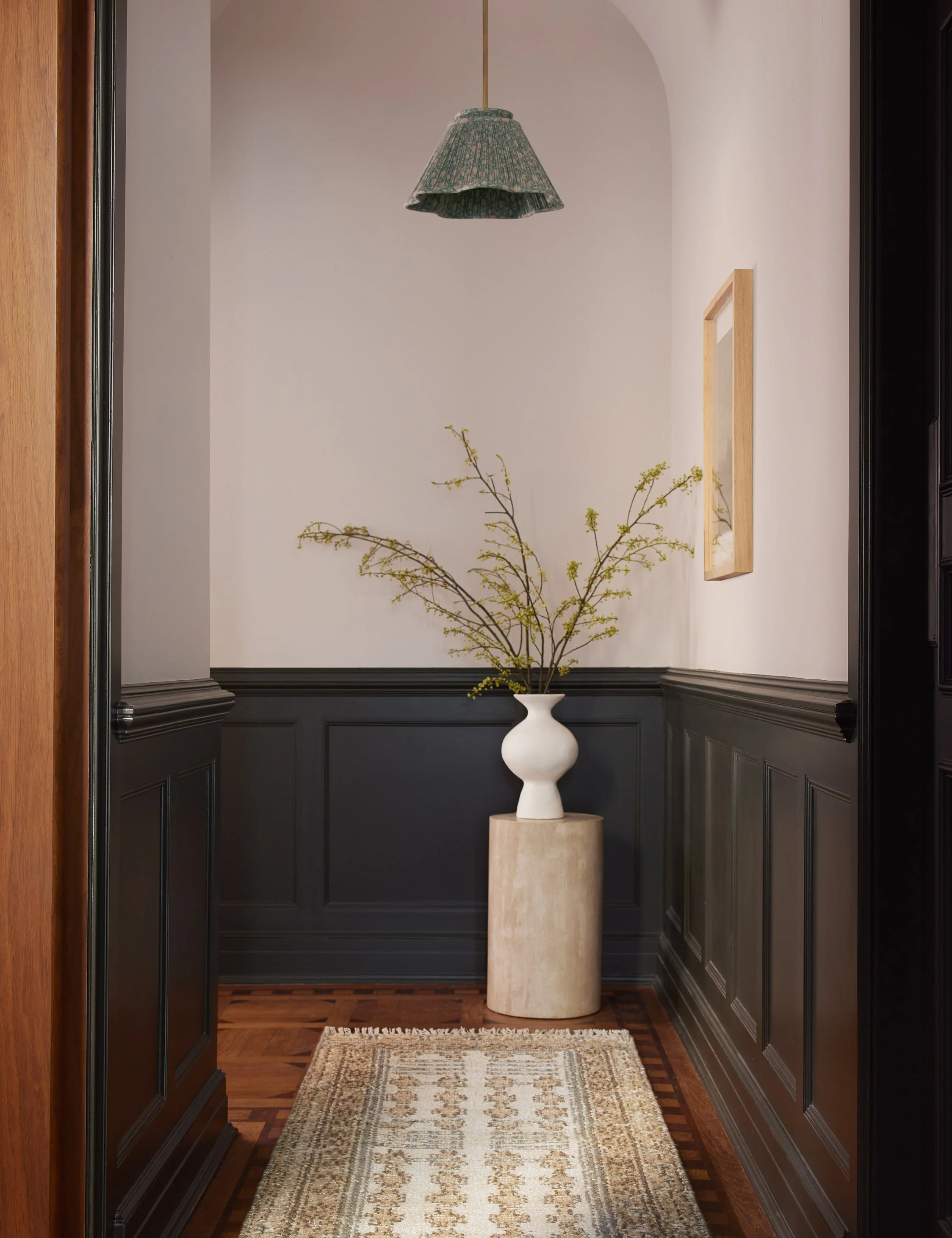 Mars Travertine Round Side Table