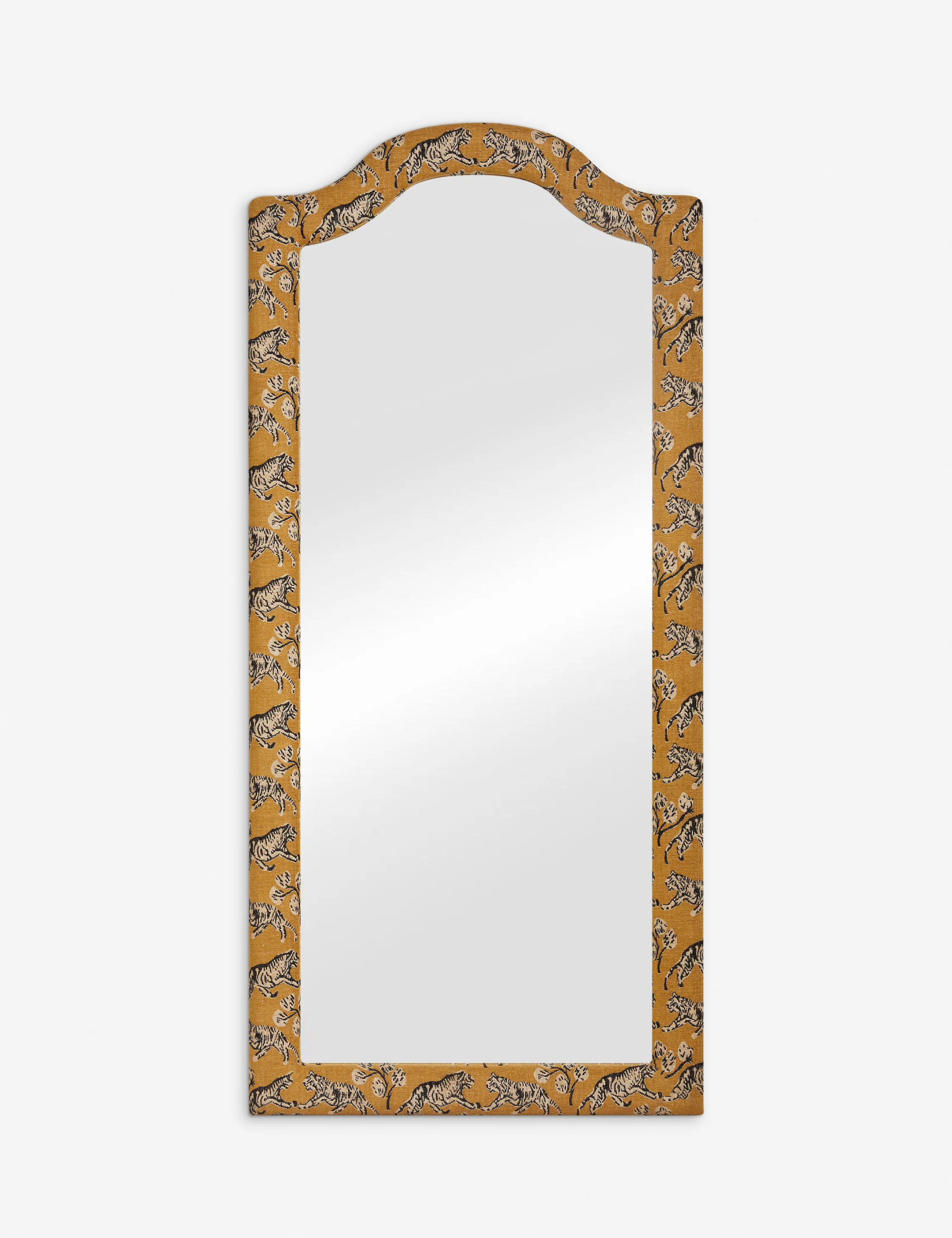 Tiger Upholstered Full Length Mirror by Sarah Sherman Samuel
