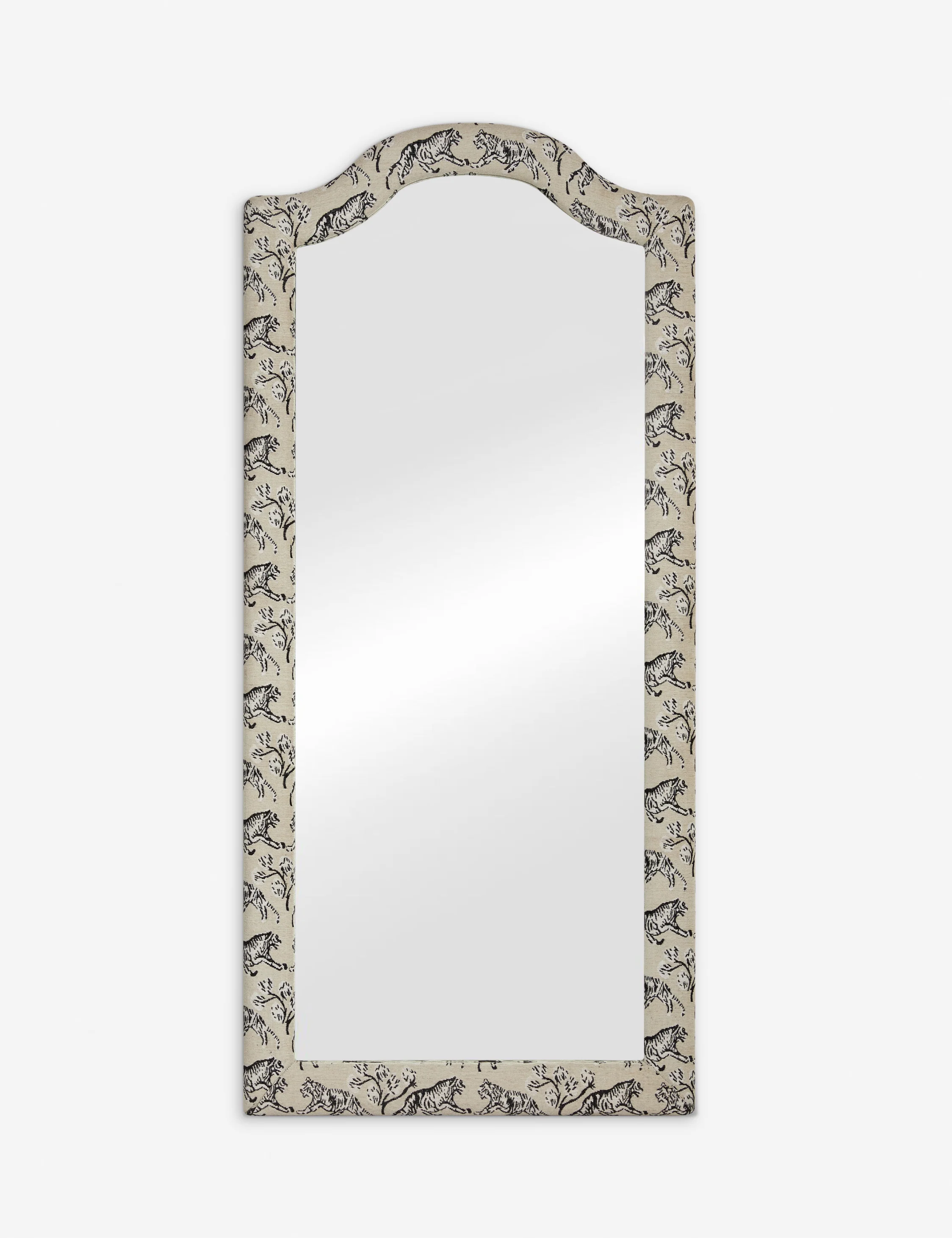 Tiger Upholstered Full Length Mirror by Sarah Sherman Samuel