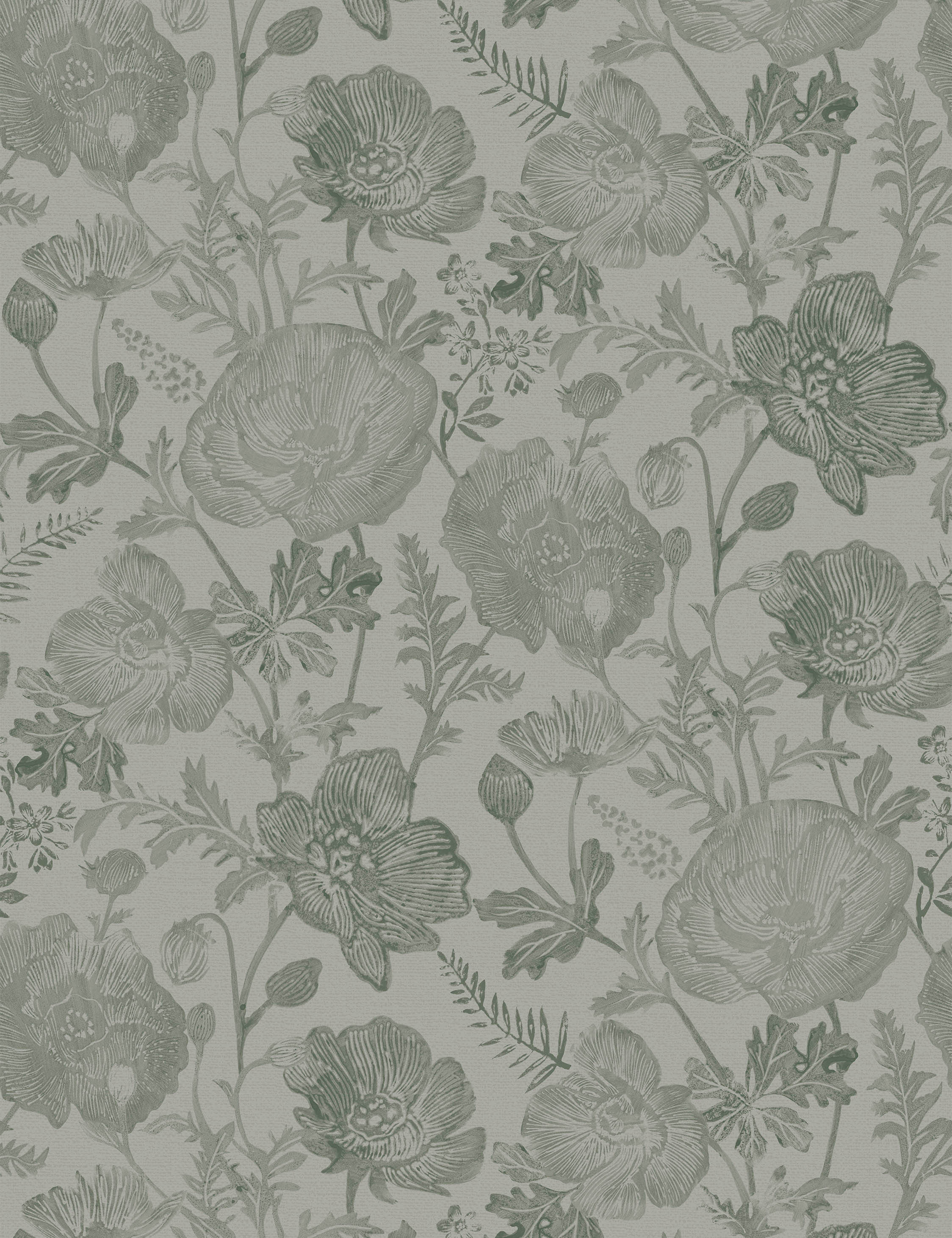 Poppies Textured Peel + Stick Wallpaper by Pure Salt