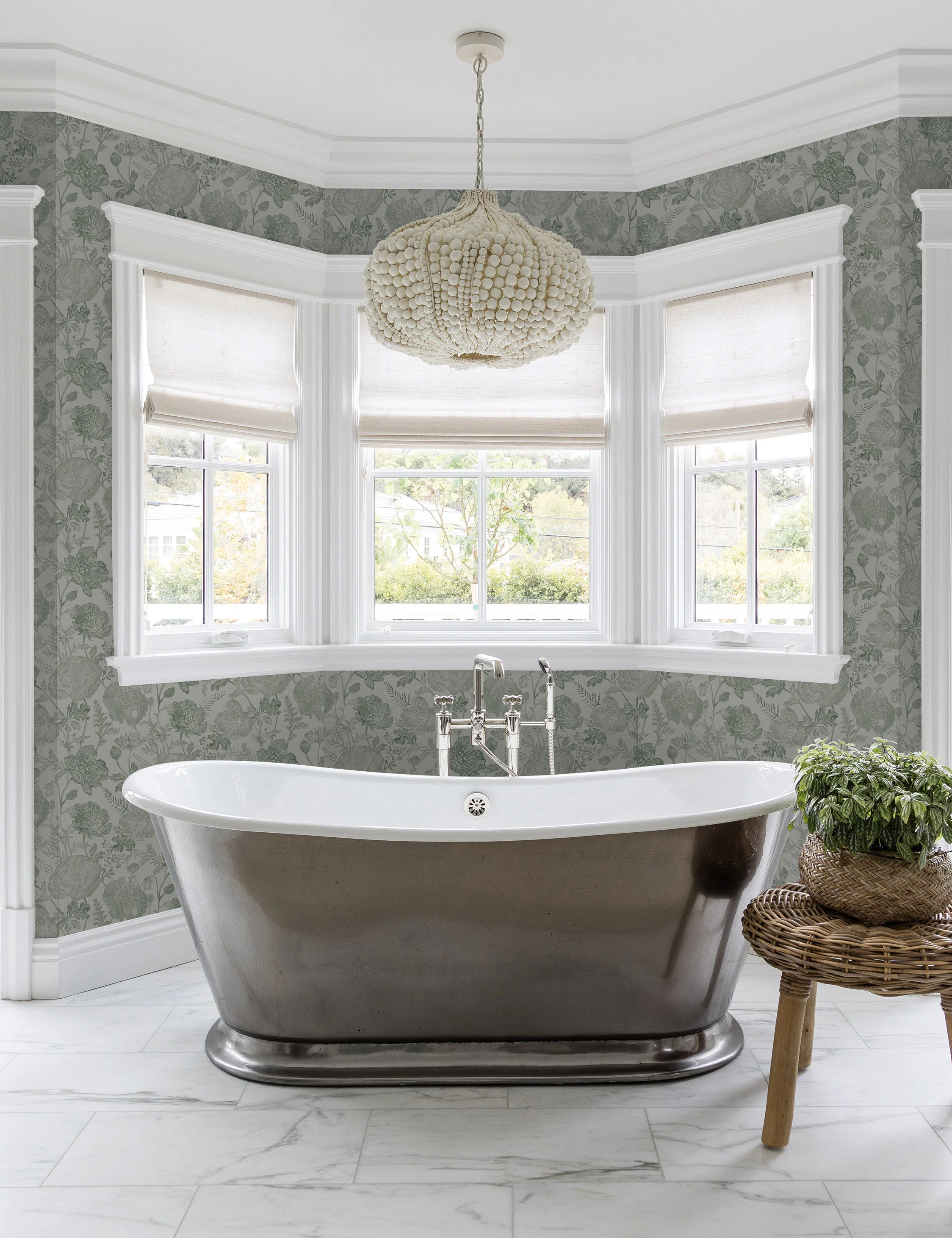 Poppies Textured Peel + Stick Wallpaper by Pure Salt