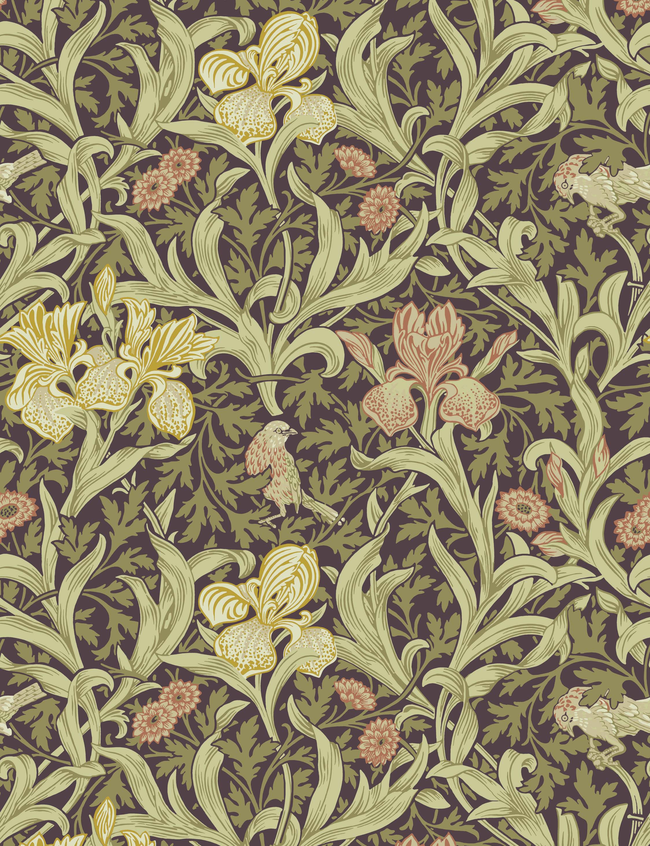 Iris Wallpaper by Morris & Co.
