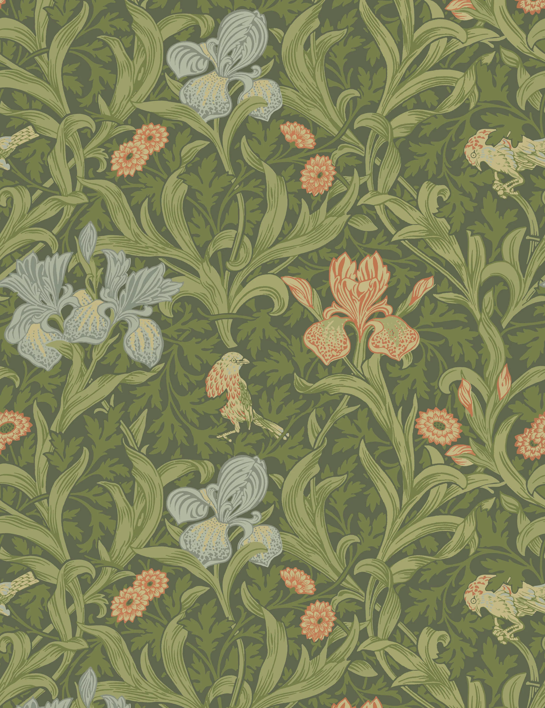 Iris Wallpaper by Morris & Co.