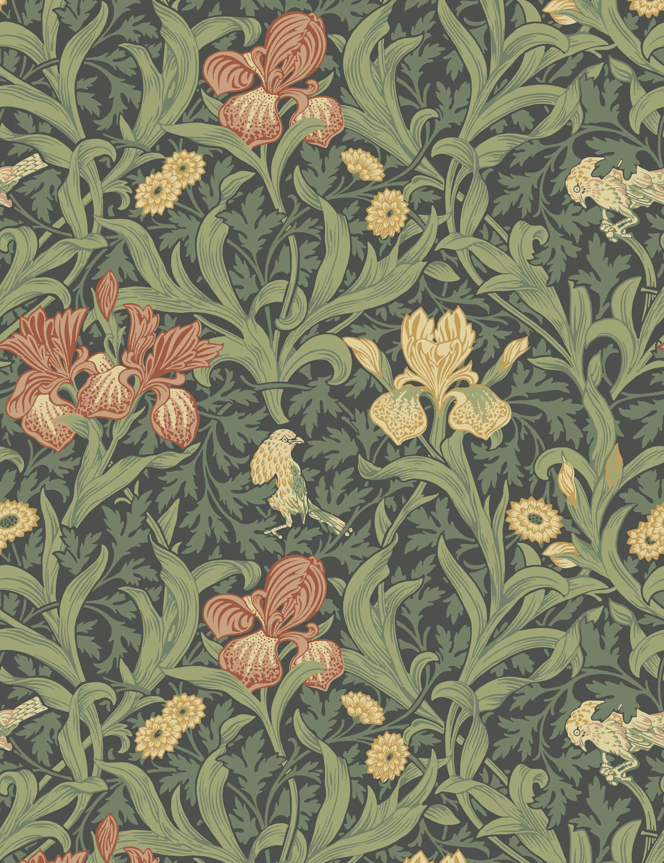 Iris Wallpaper by Morris & Co.
