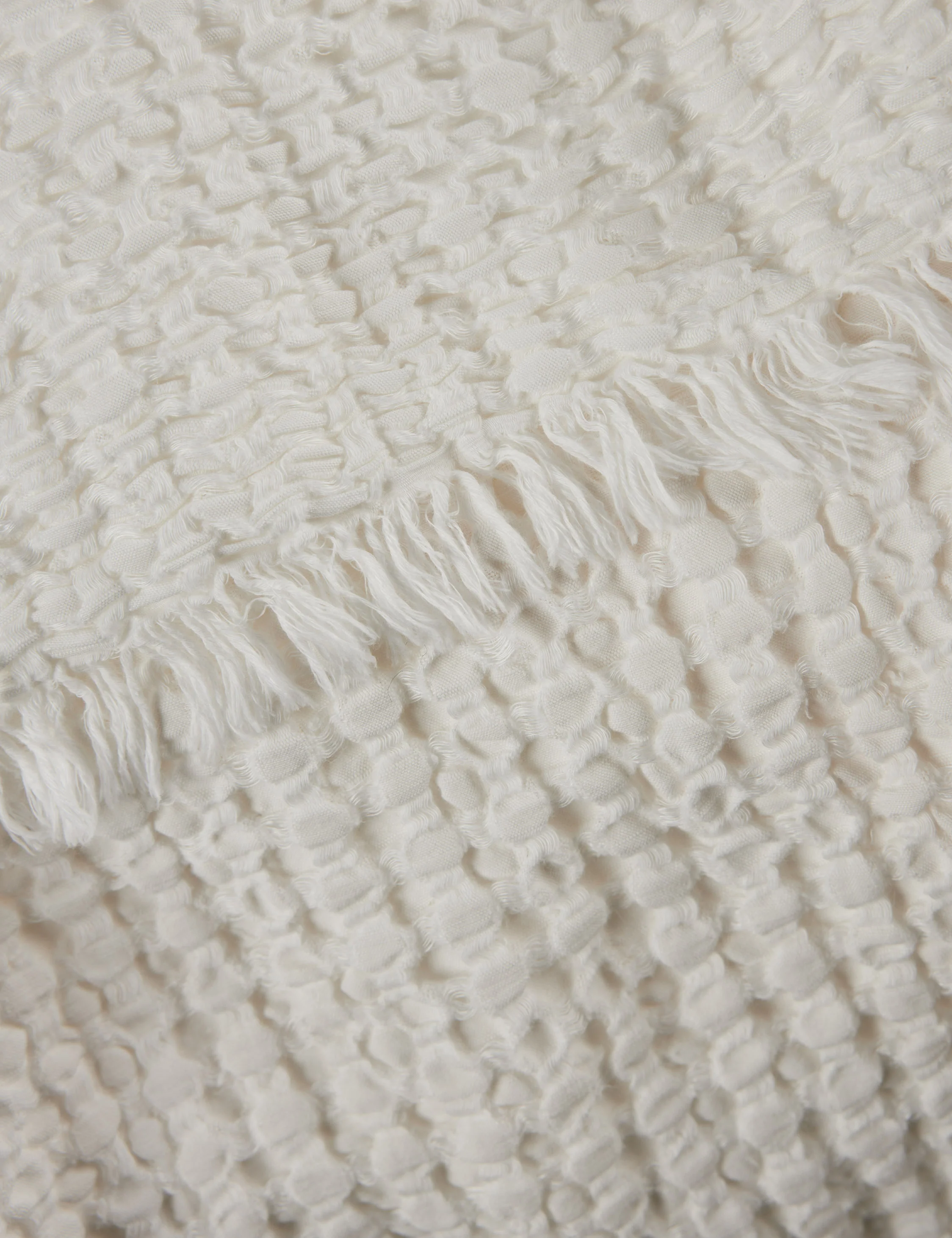 Lenora Textured Cotton Linen Blanket