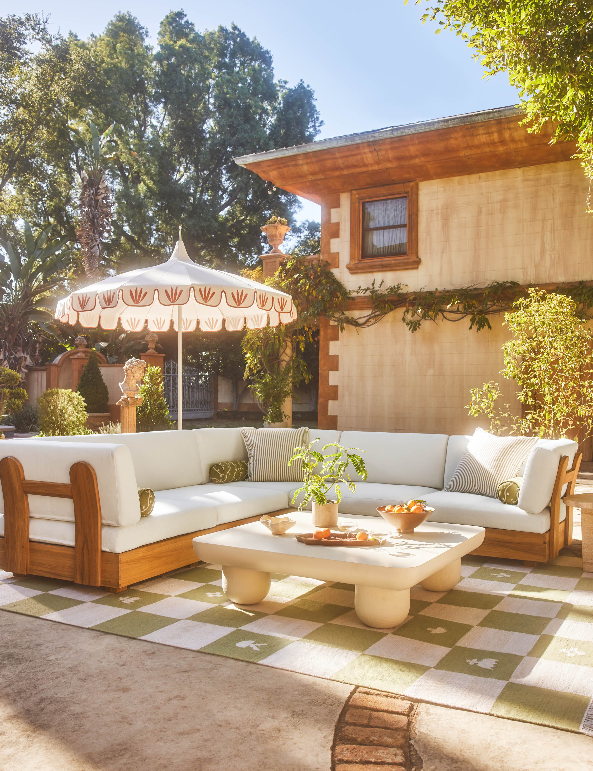 Abbot Outdoor Modular Corner Sectional Sofa by Sarah Sherman Samuel