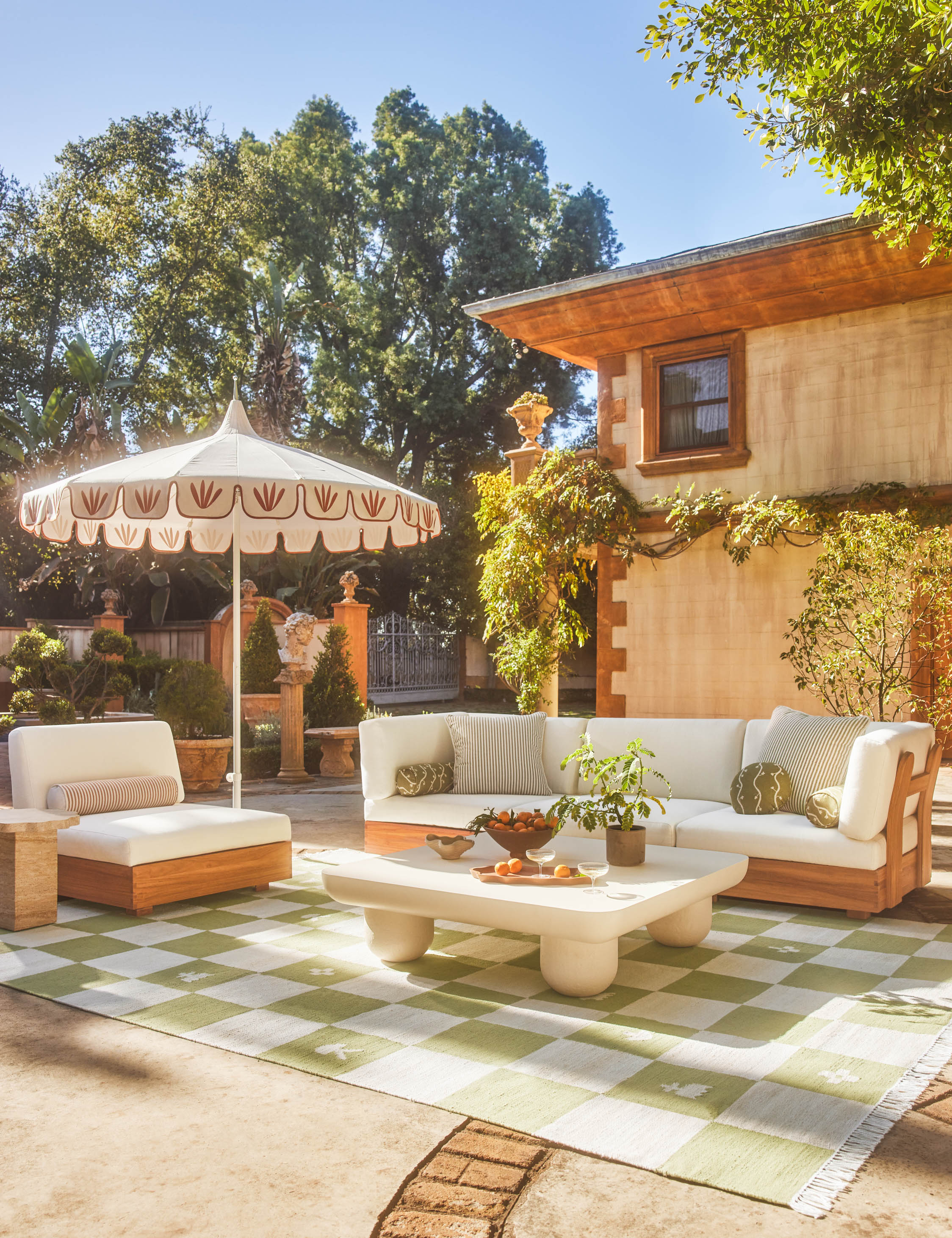 Abbot Outdoor Armless Accent Chair by Sarah Sherman Samuel