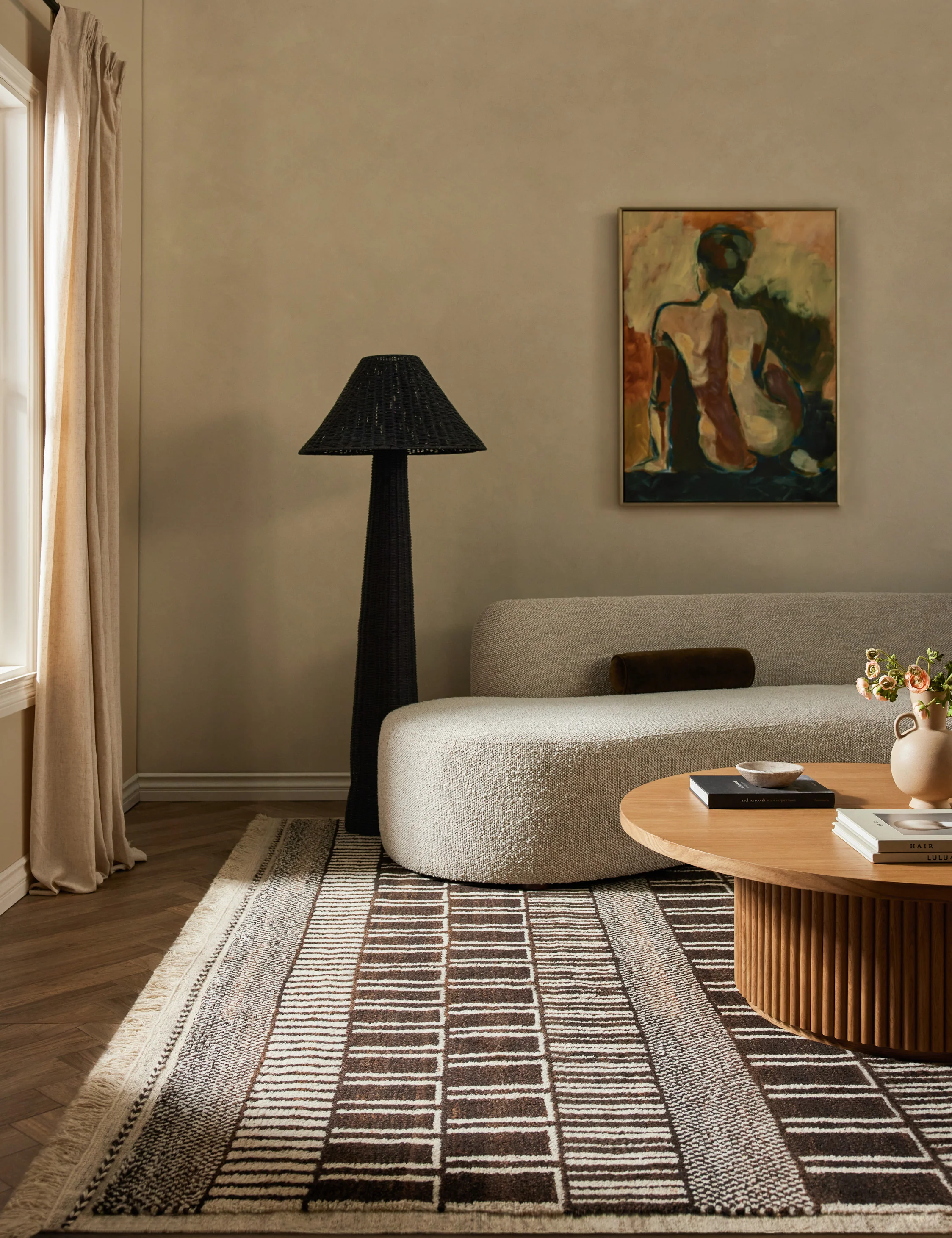 Allard Moroccan-Style Hand-Knotted Wool Rug