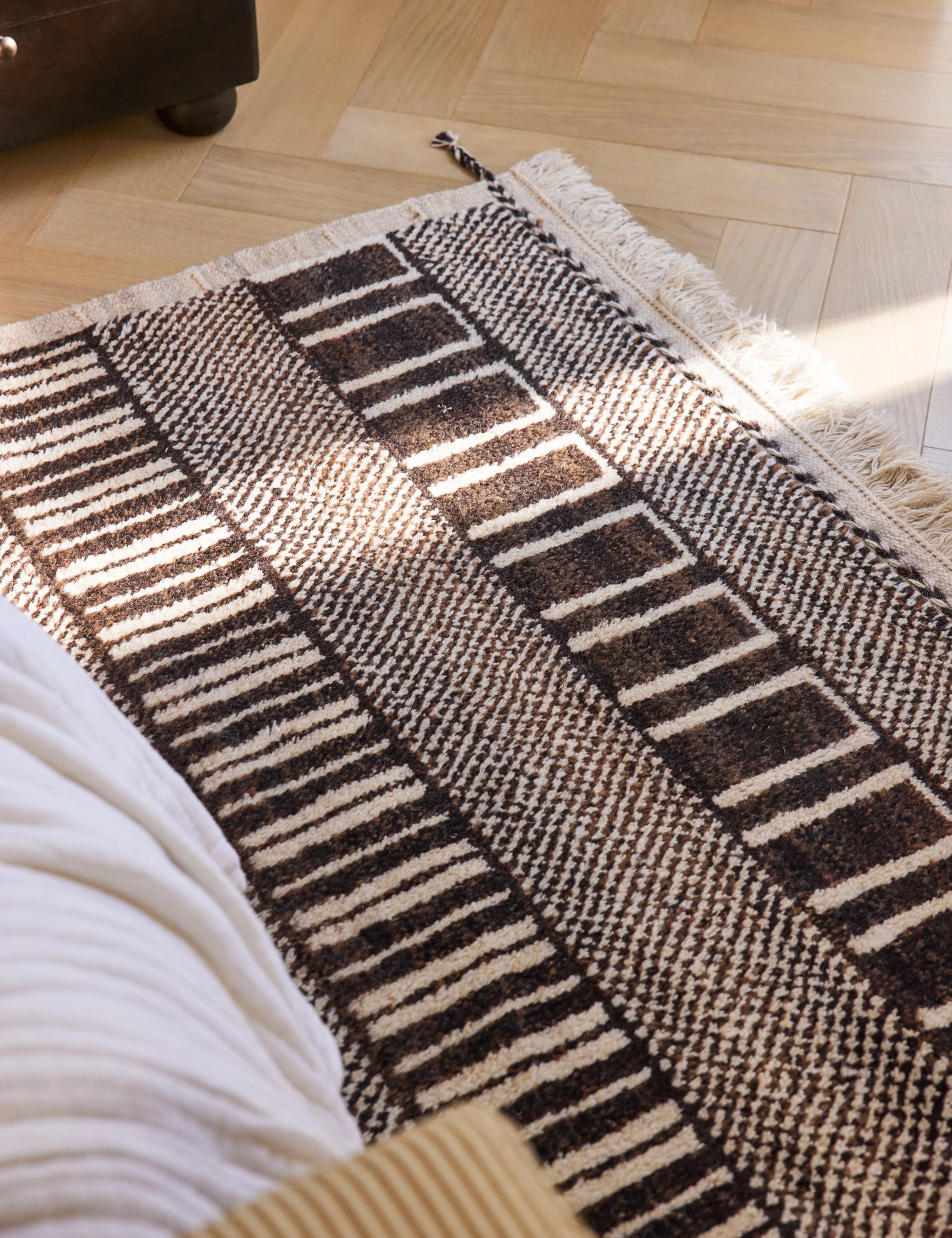 Allard Moroccan-Style Hand-Knotted Wool Rug