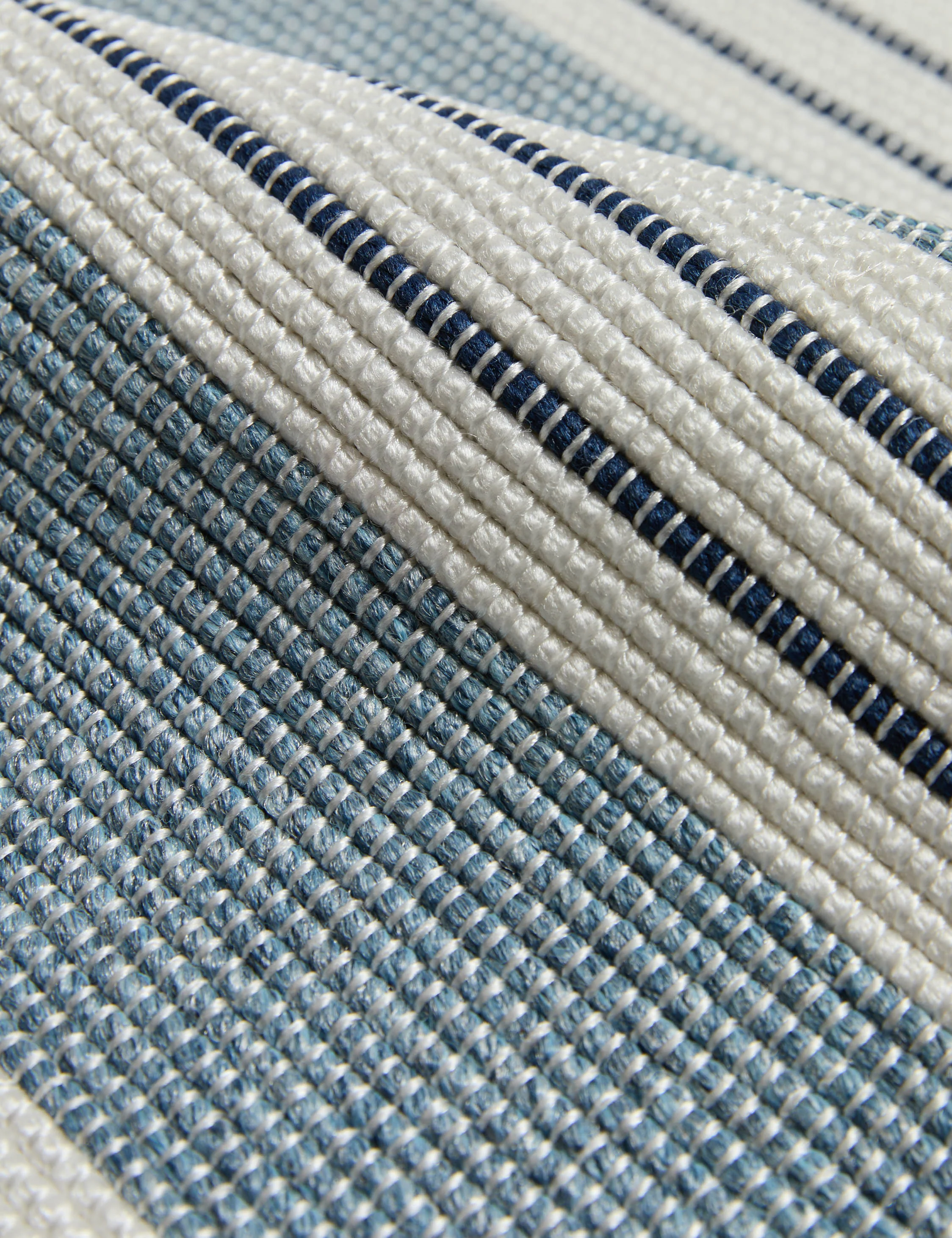 Custom Minetta Hand-Loomed Indoor / Outdoor Rug, Lapis